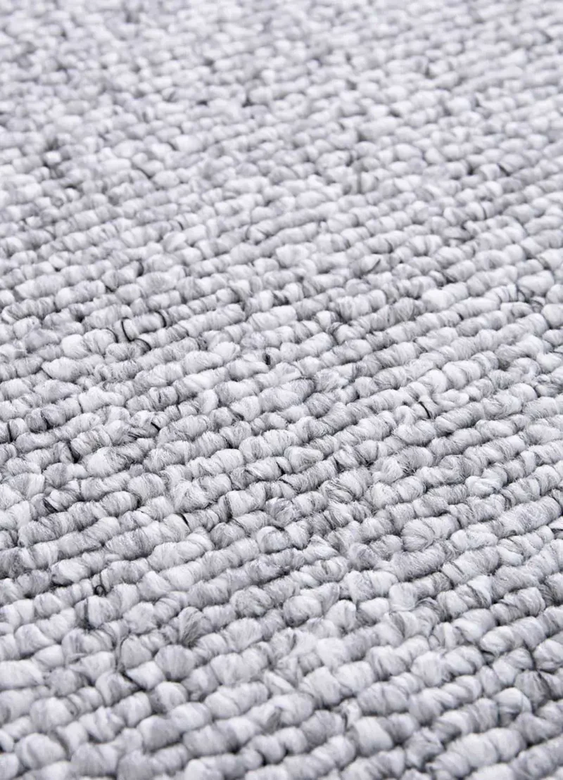 Alfombra lavable tejido en bucle Petra Liso Plata