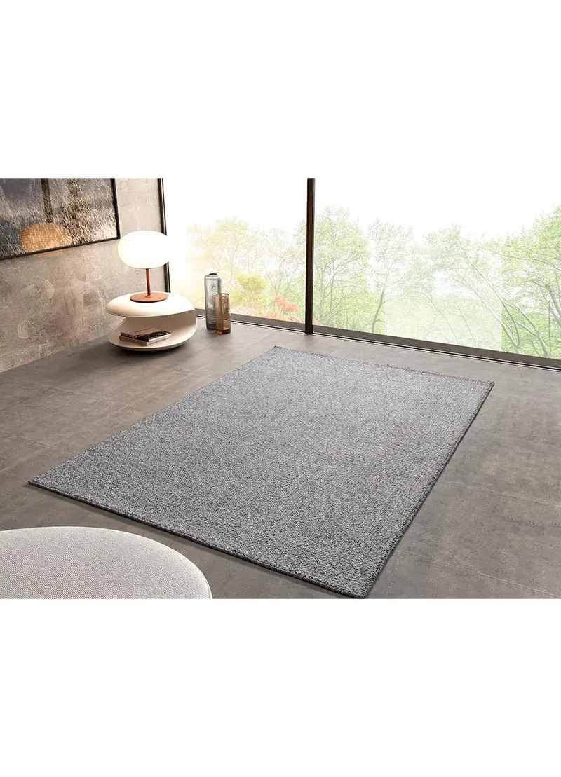 Alfombra lavable tejido en bucle Petra Liso Plata