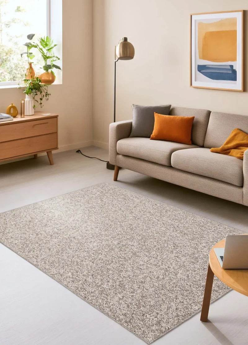 Alfombra lavable tejido en bucle Petra Liso Gris