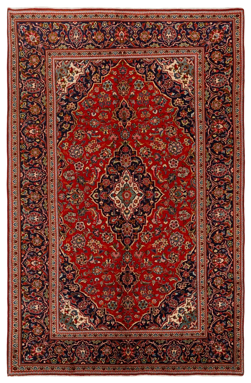 MY-RUG Teppich "Keshan" Zentrales Medaillon, Handgeknüpft