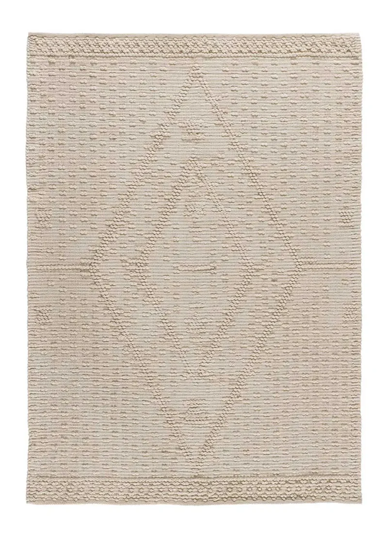 Alfombra de algodón reciclado Pamuk 1110 Crema