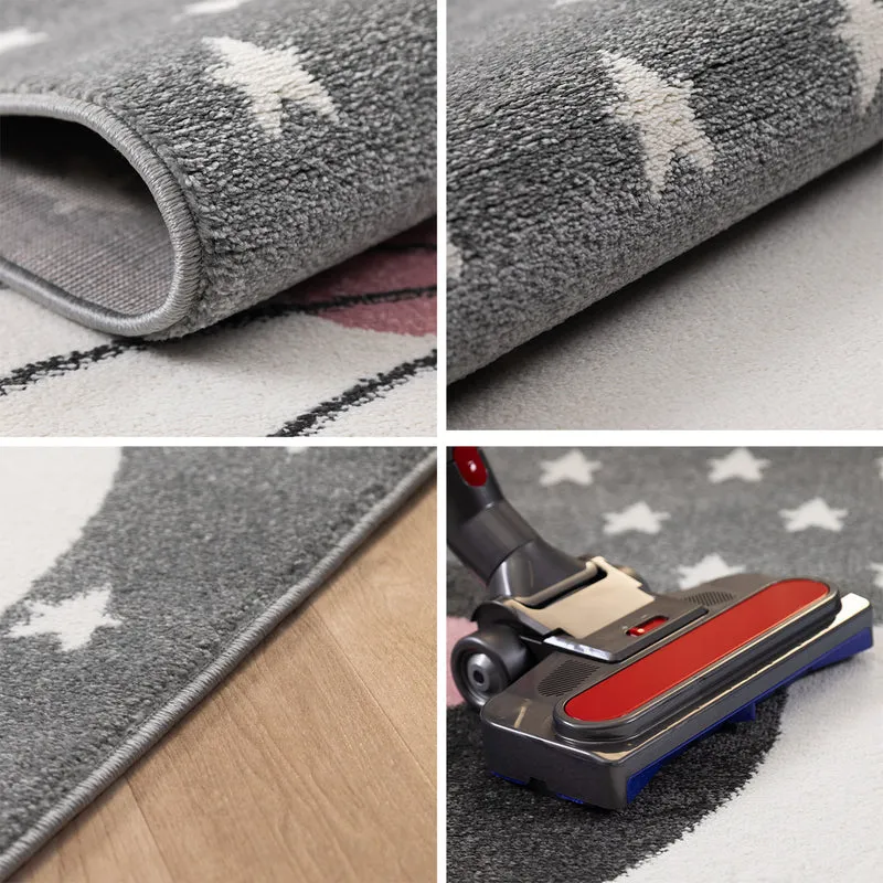 Carpettex Kinderteppich Waschbar Weich Antiallergen Spielteppich