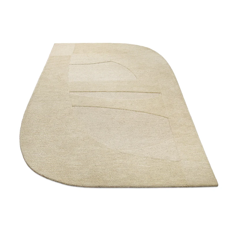 Kurzflorteppich Beige aus Schurwolle "Dodo" WECONhome