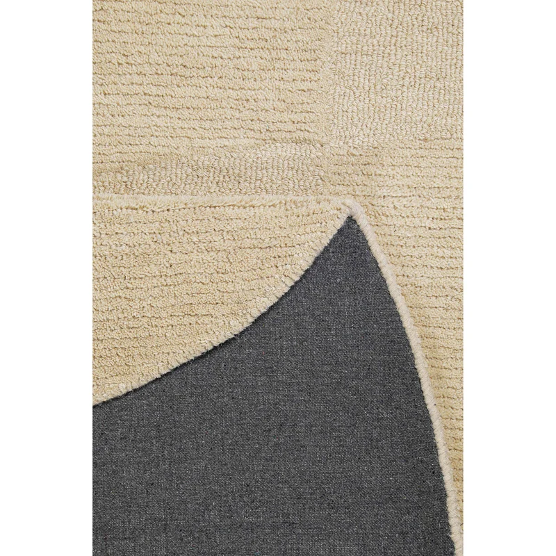 Kurzflorteppich Beige aus Schurwolle "Dodo" WECONhome