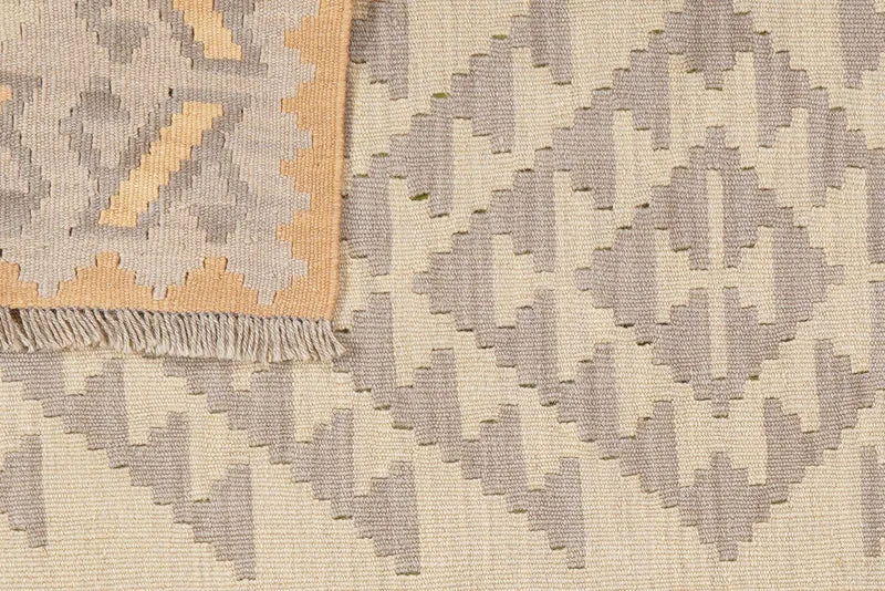 Kelim Gashgai · Handgewebt – Grau, 152x103 cm