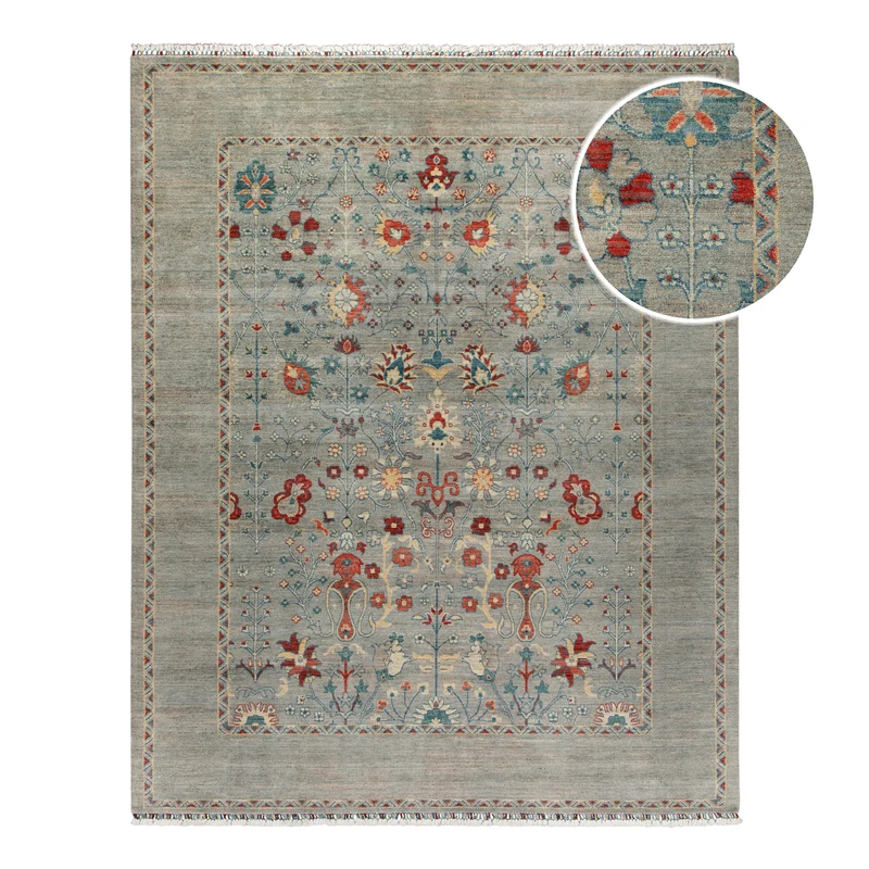 Loribaft Teppich 100 % Schurwolle 245x305 cm