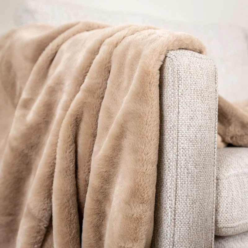 Waschbare Kuscheldecke - Otis Taupe