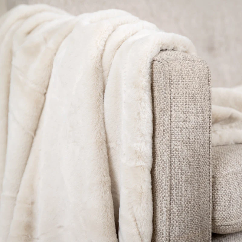 Waschbare Kuscheldecke - Otis Creme