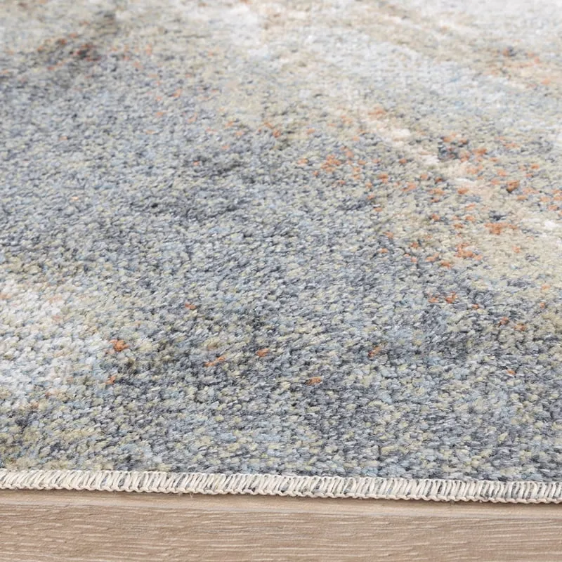 Waschbarer Teppich Abstrakt - Misha Lines Creme Grau