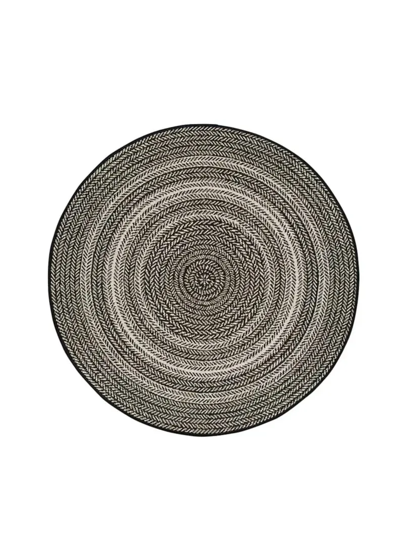 Alfombra redonda Silvana 48837 Negro