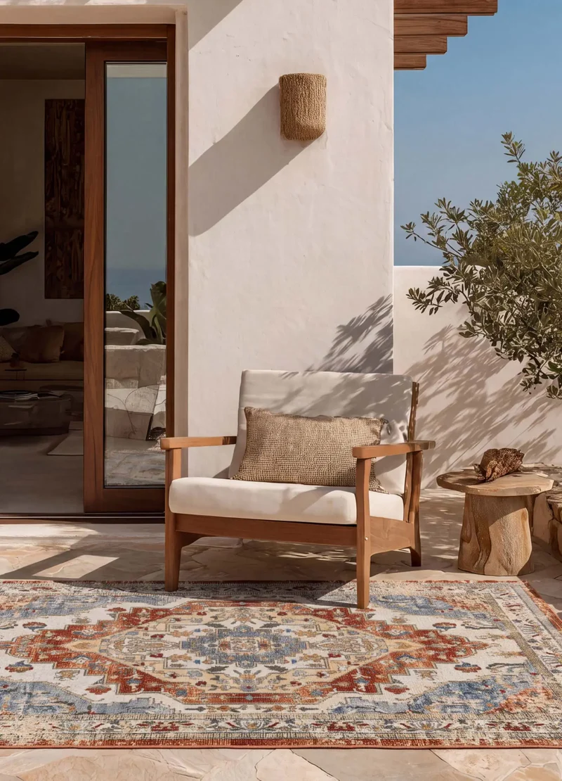 Alfombra vintage de exterior Luna 54552 Caldera