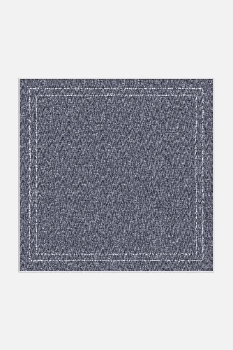 Jute-Haptik Nahla Saphir Teppich