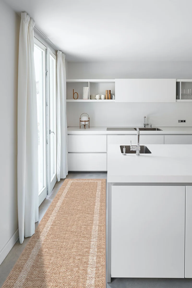 Jute-Haptik Ava Crema Teppich