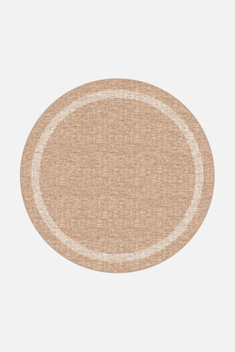 Jute-Haptik Ava Crema Teppich