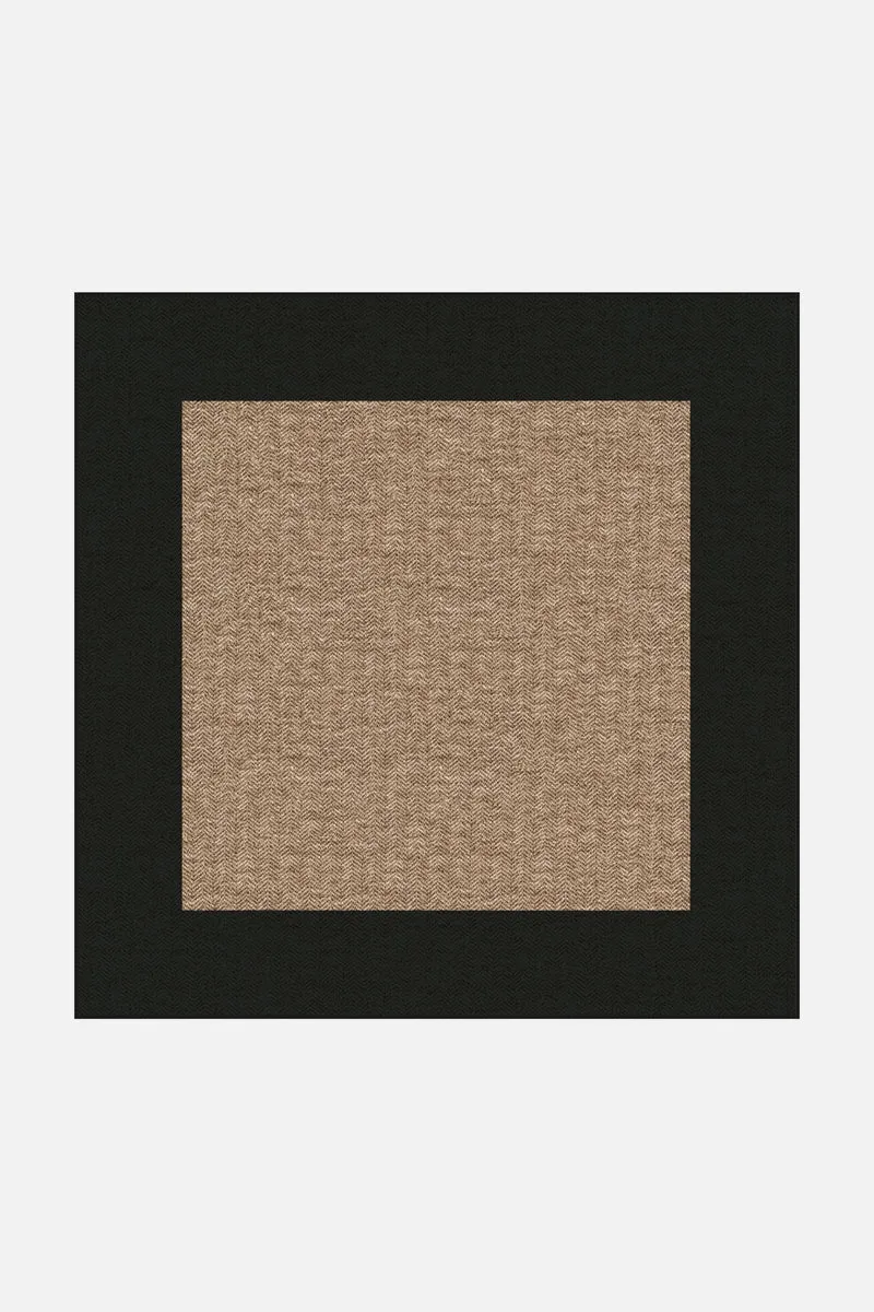 Jute-Haptik Alisa Espresso Teppich