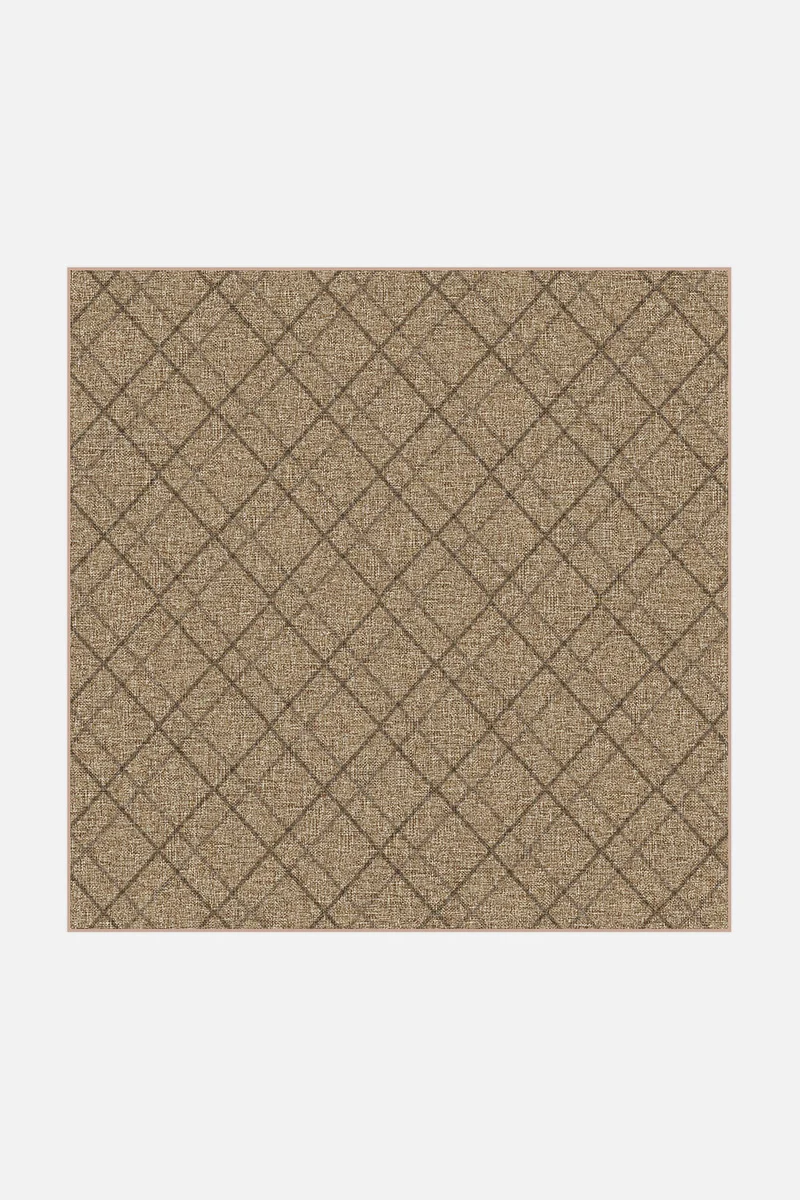 Jute-Haptik Dalia Mokka Teppich