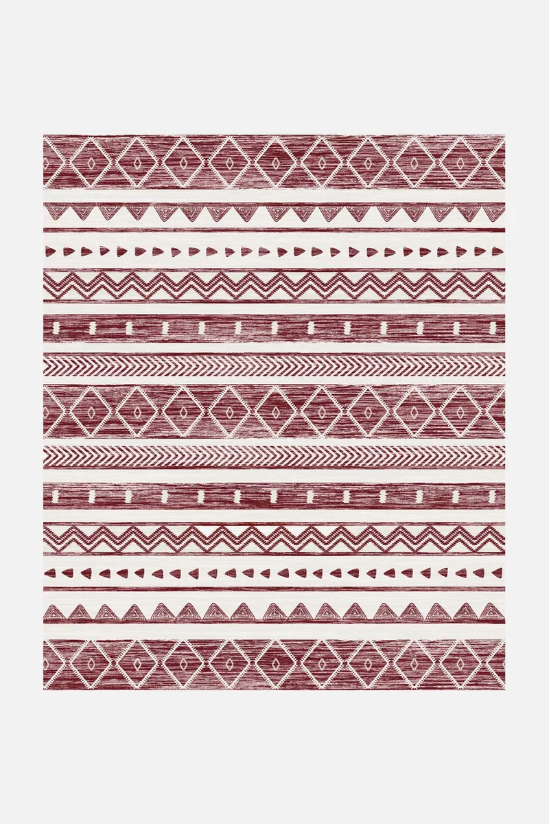 Ikat Maroon Teppich