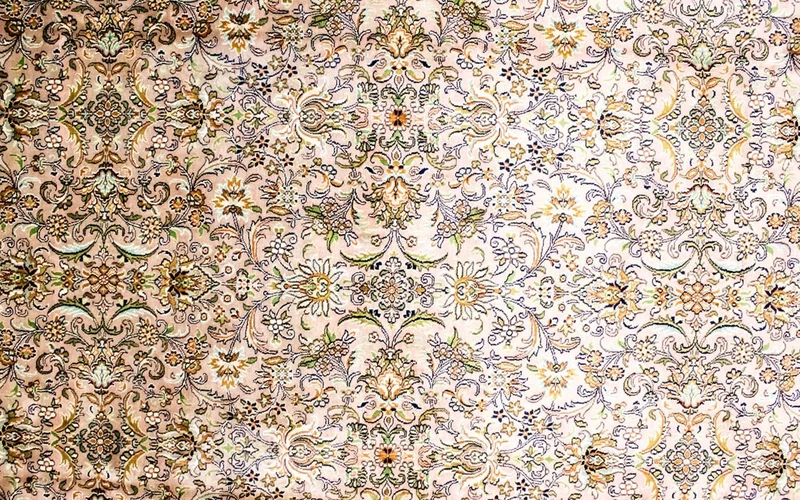 Seidenteppich - Kaschmir Seide 204 x 308 cm Teppich Wohnzimmer