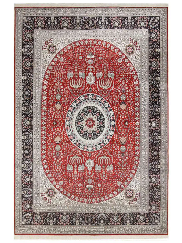 China Seide Teppich 272x370cm - Orientteppich - rot