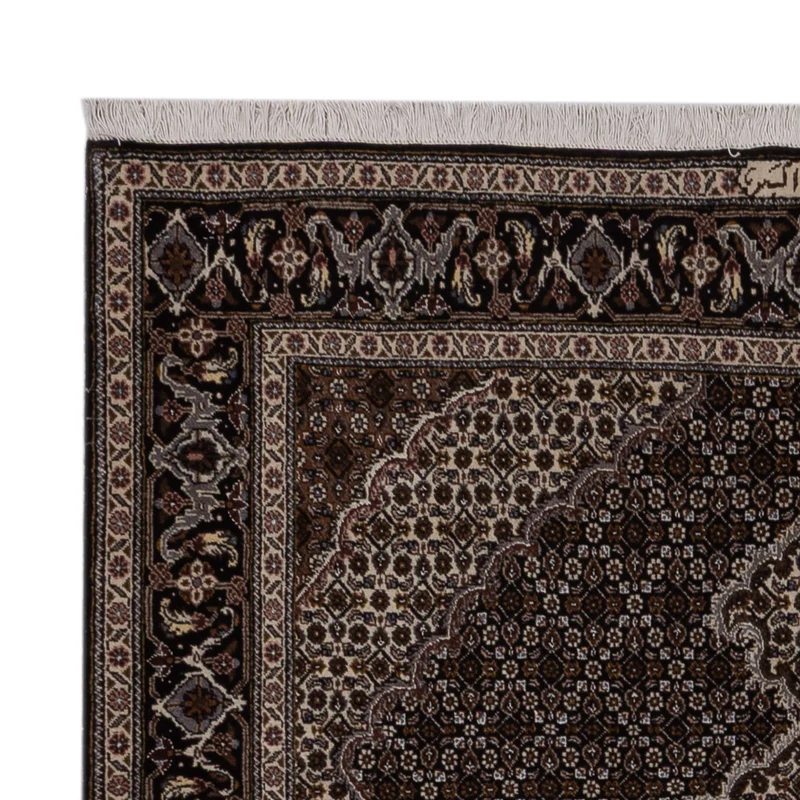 Täbriz Teppich 150x197cm - Perserteppich - dunkelbeige