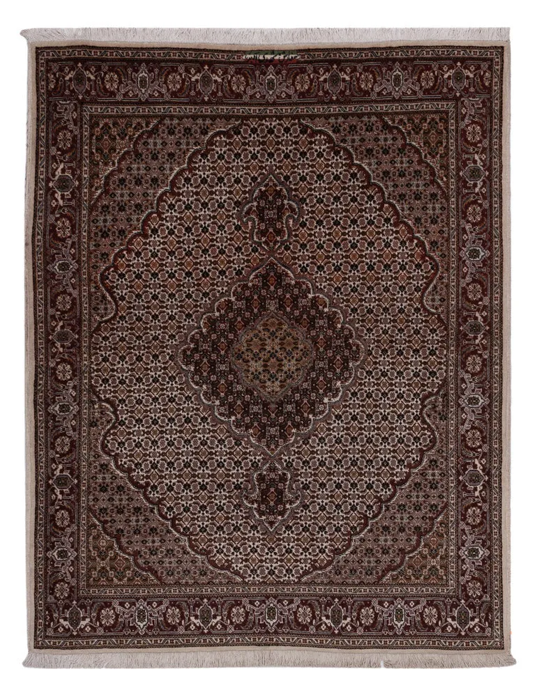 Täbriz Teppich 155x203cm - Perserteppich - dunkelbeige