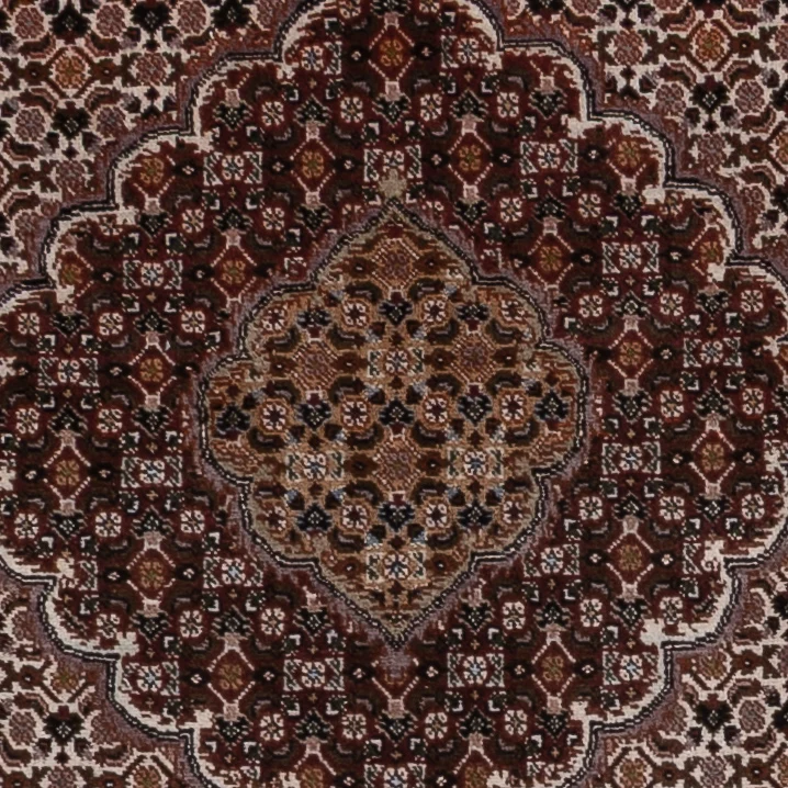 Täbriz Teppich 155x203cm - Perserteppich - dunkelbeige