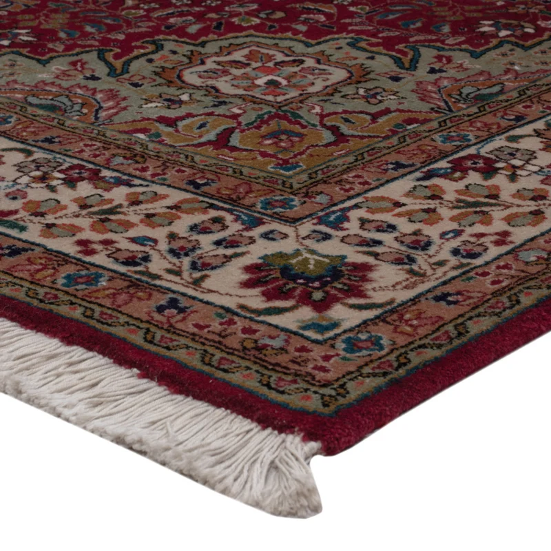 Täbriz Teppich 147x195cm - Perserteppich - weinrot