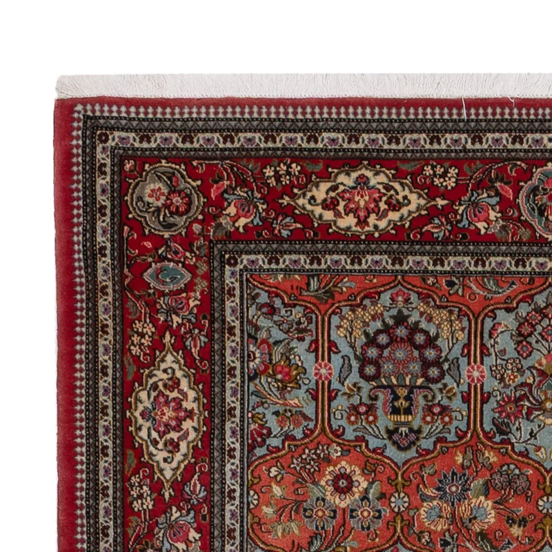 Ghom Teppich 140x204cm - Perserteppich - dunkelblau