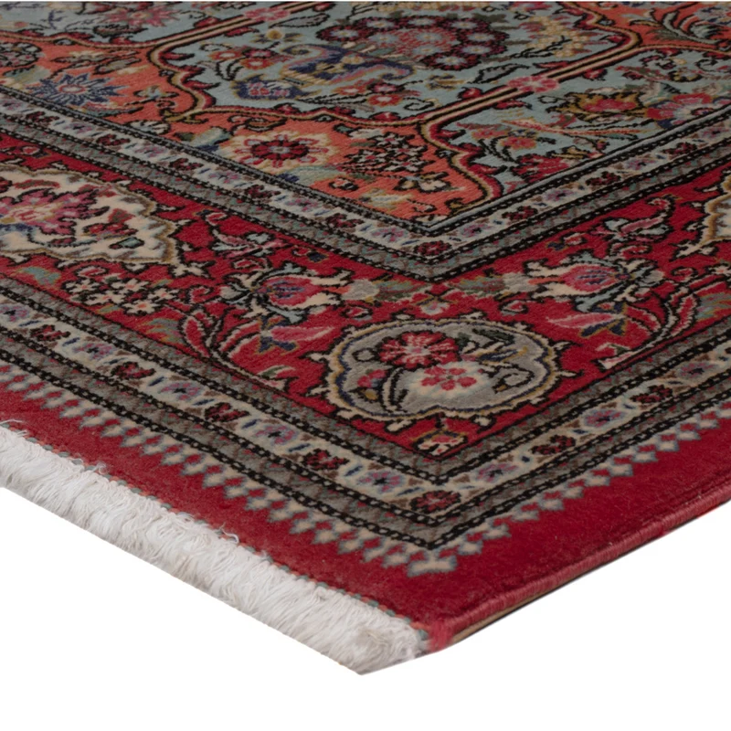 Ghom Teppich 140x204cm - Perserteppich - dunkelblau