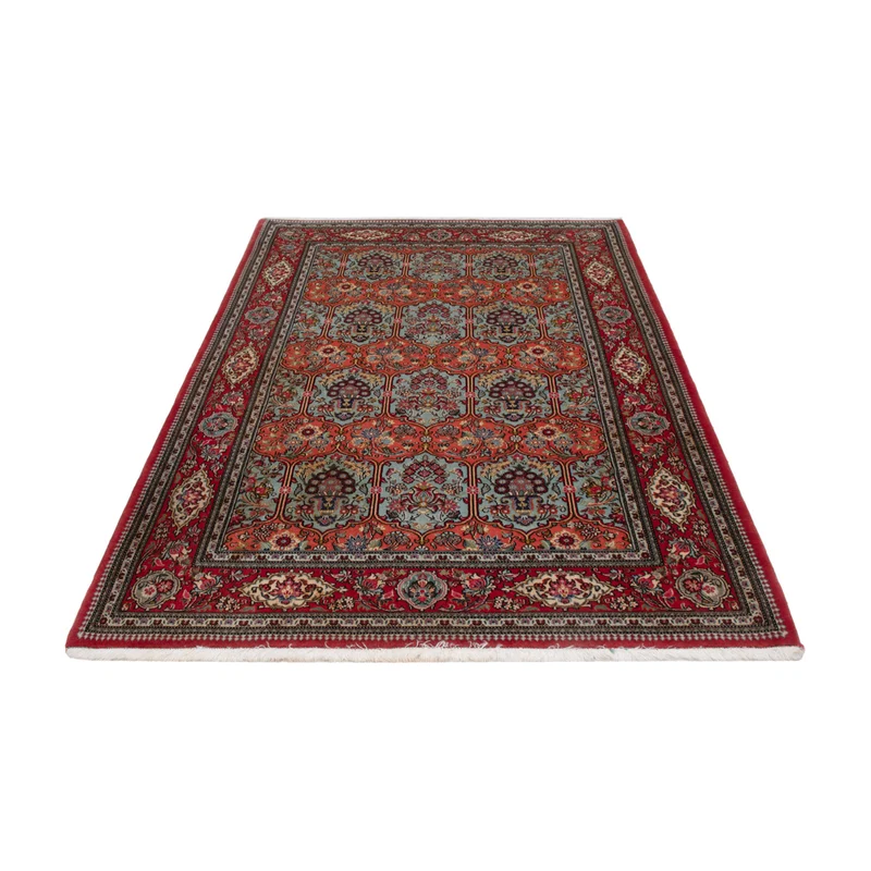 Ghom Teppich 140x204cm - Perserteppich - dunkelblau