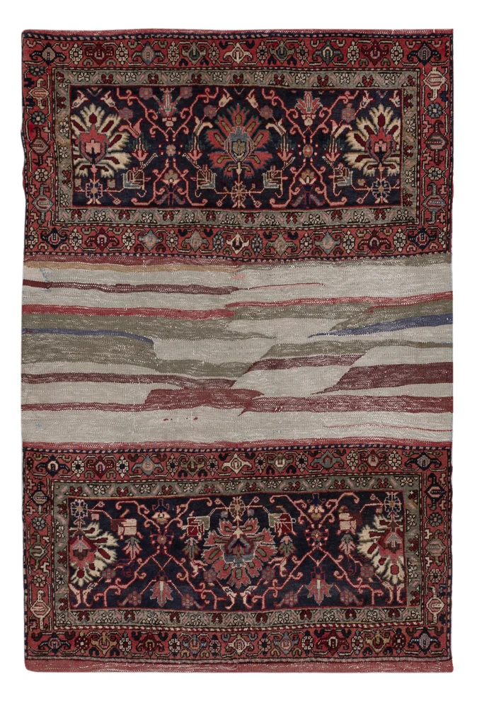 Heriz Teppich 140x204cm - Perserteppich - mehrfarbig