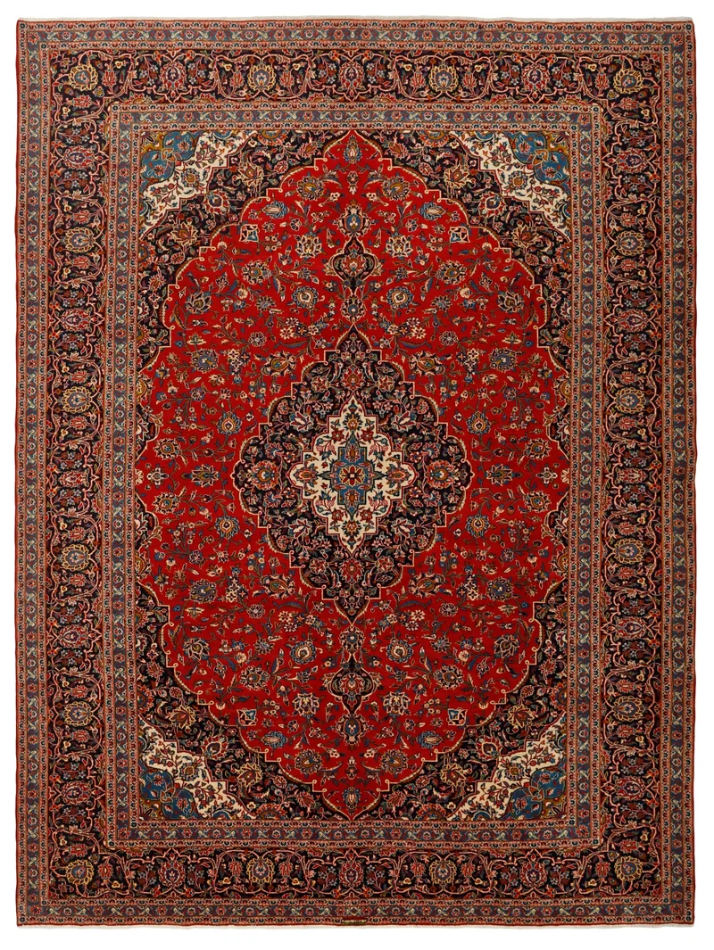 MY-RUG Teppich "Keshan" Zentrales Medaillon, Handgeknüpft