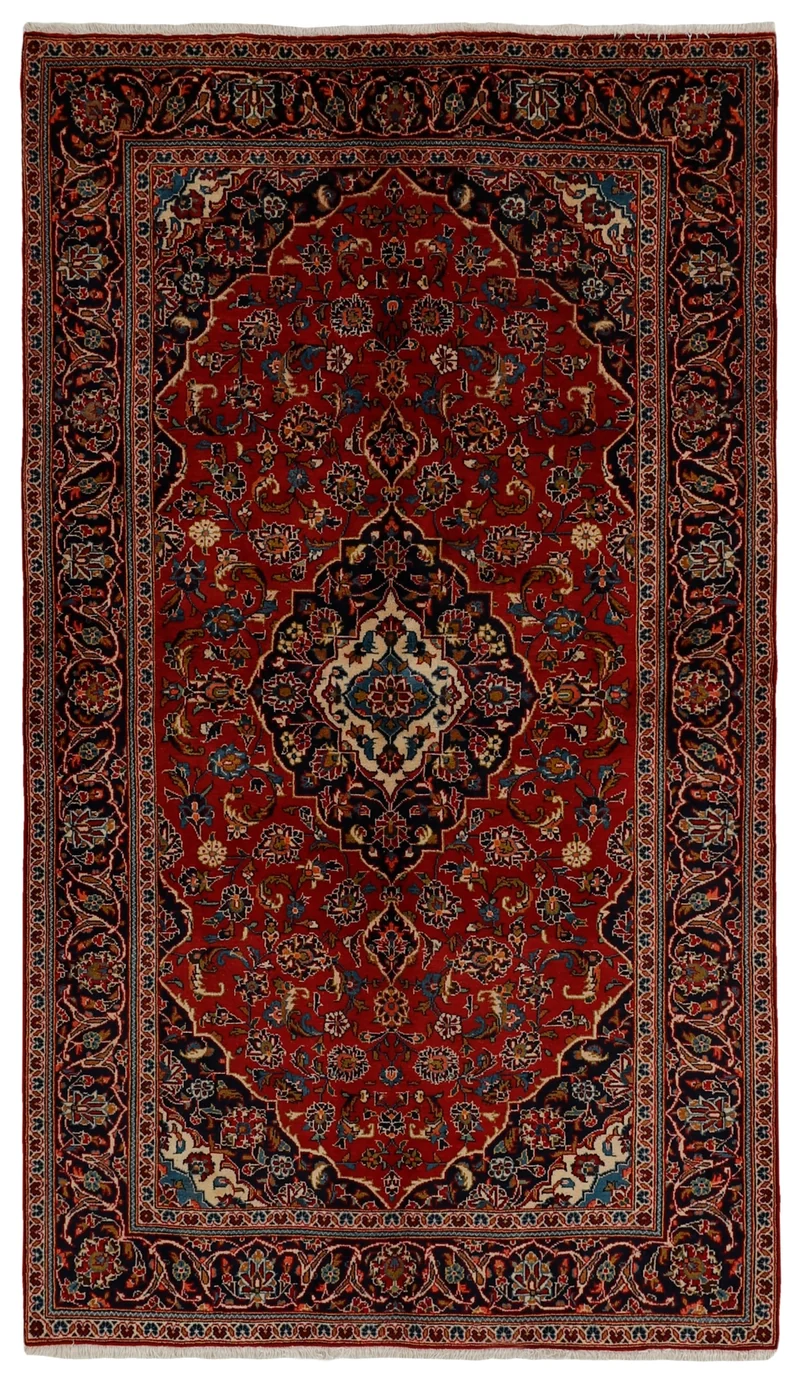 MY-RUG Teppich "Keshan" Zentrales Medaillon, Handgeknüpft