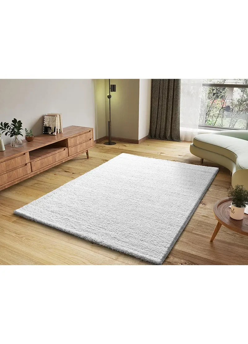 Alfombra a medida Atlas Liso Blanco