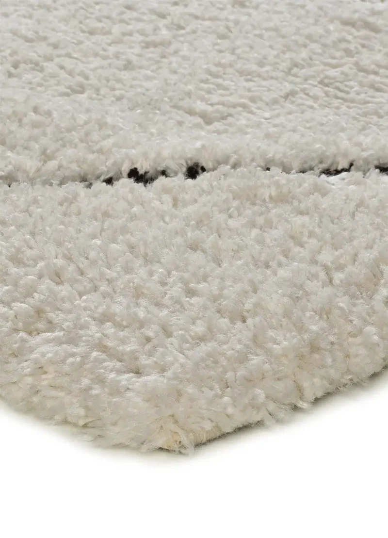Alfombra shaggy estilo escandinavo Atesa 80260 Crema