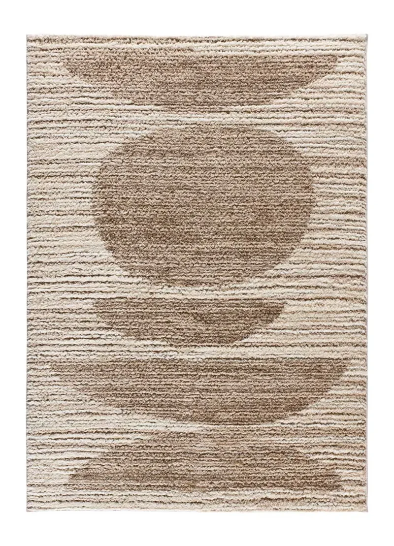 Alfombra estilo escandinavo, reciclada y con relieve Lima 3502 Beige