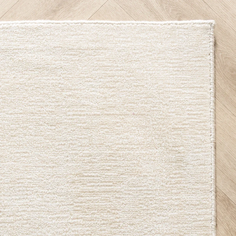 Viskose Teppich - Jean Creme Weiß