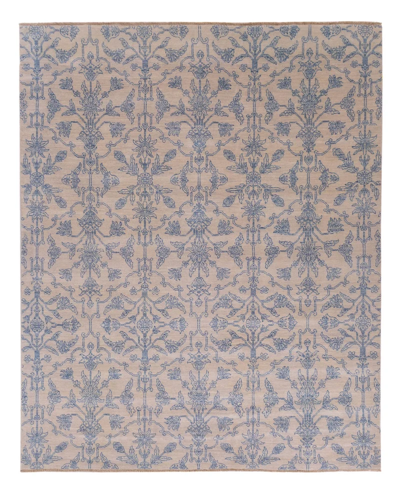 Designer Teppich 246x302cm - hellblau