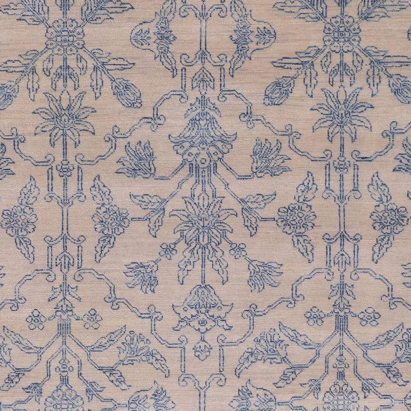 Designer Teppich 246x302cm - hellblau
