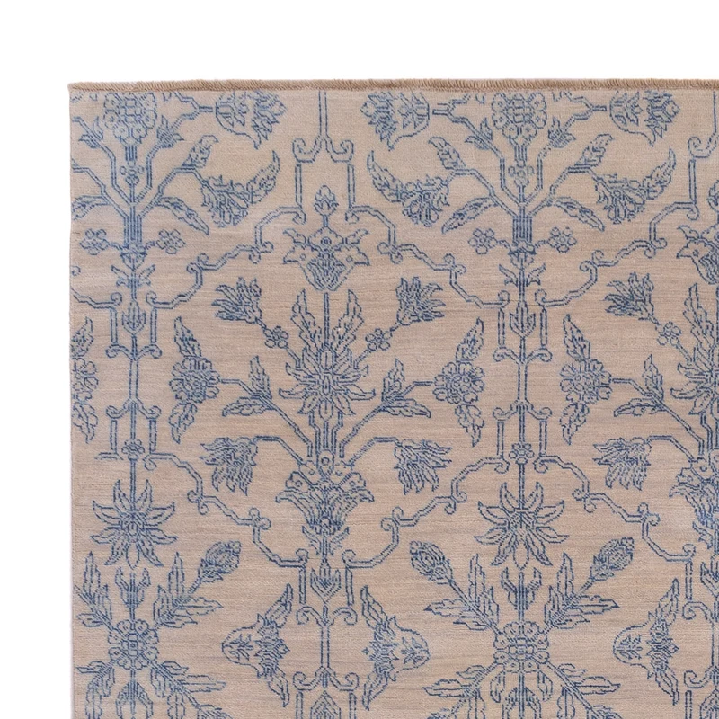 Designer Teppich 246x302cm - hellblau