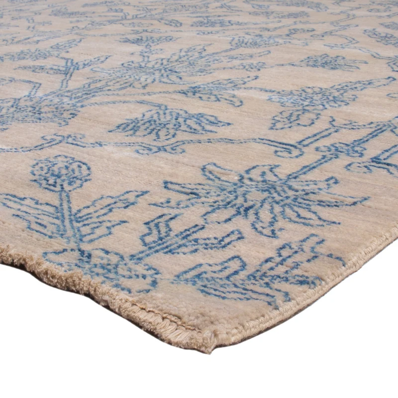 Designer Teppich 246x302cm - hellblau