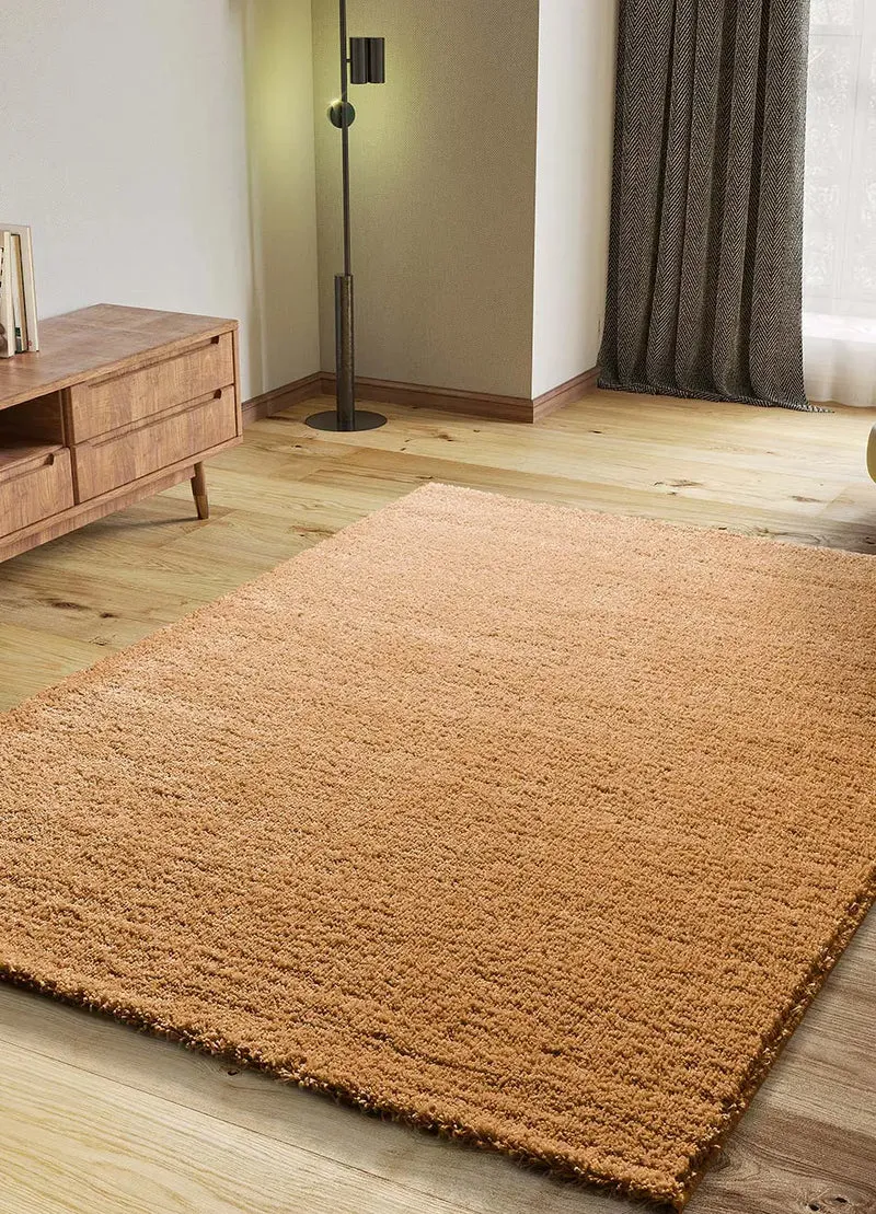 Alfombra tipo Shaggy Atlas Liso Camel