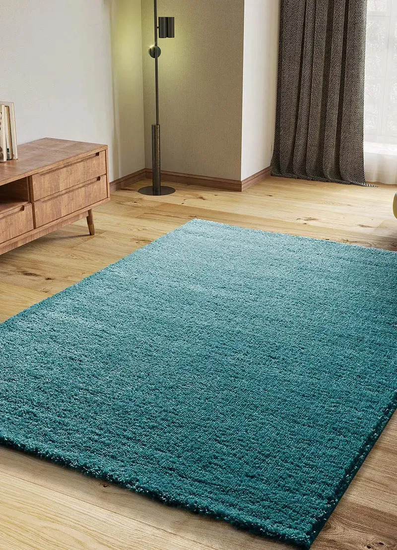 Alfombra tipo Shaggy Atlas Liso Aqua