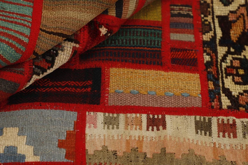 MY-RUG Teppich "Modern Patchwork " Geometrische Muster, Handgeknüpft