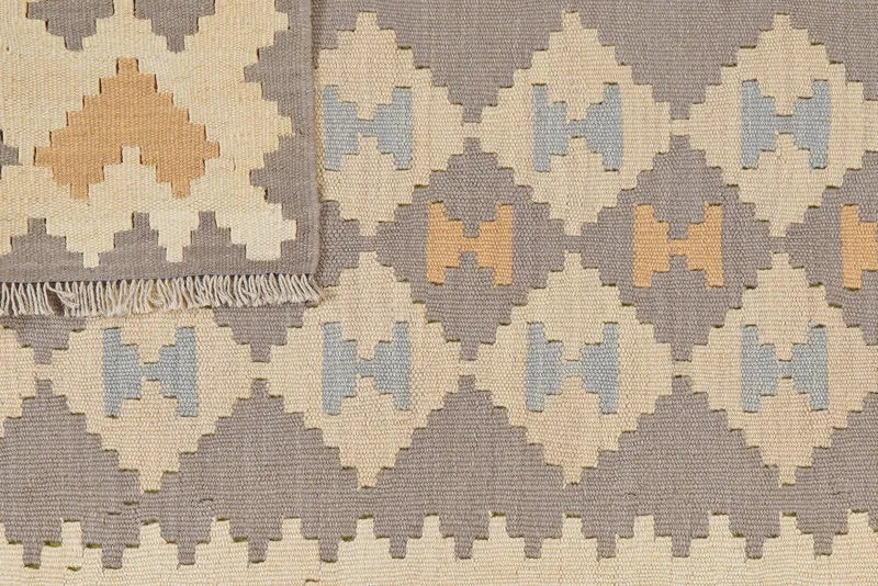 Kelim Gashgai · Handgewebt – Grau, 167x117 cm