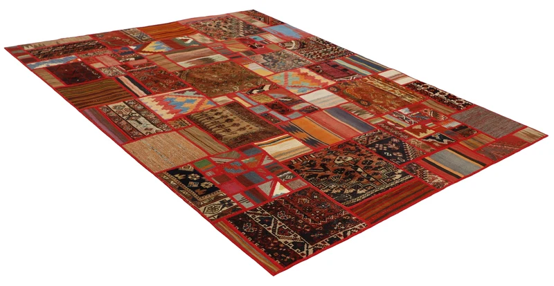 MY-RUG Teppich "Modern Patchwork " Geometrische Muster, Handgeknüpft