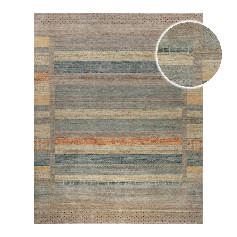 Loribaft Teppich 100 % Schurwolle 245x305 cm