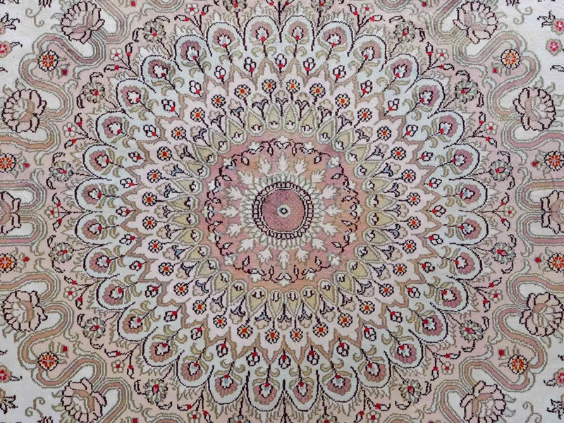 China Seide Teppich 272x362cm - Orientteppich - beige