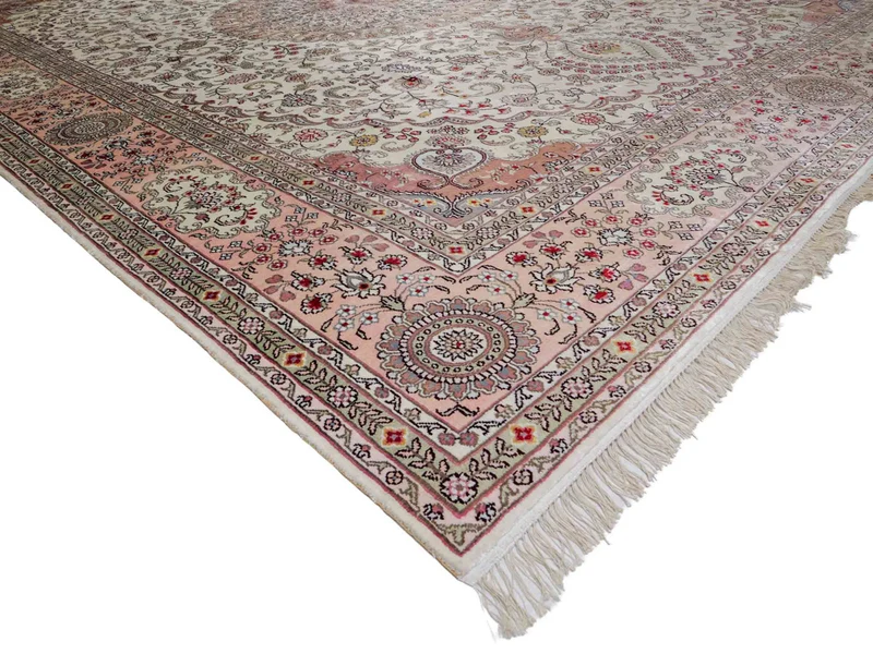 China Seide Teppich 272x362cm - Orientteppich - beige