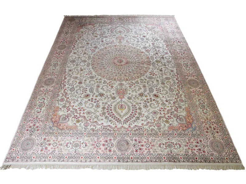 China Seide Teppich 272x362cm - Orientteppich - beige